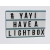 LIGHTBOX Miętowy Świecące Pudełko 92 literki, Skandynawski Styl